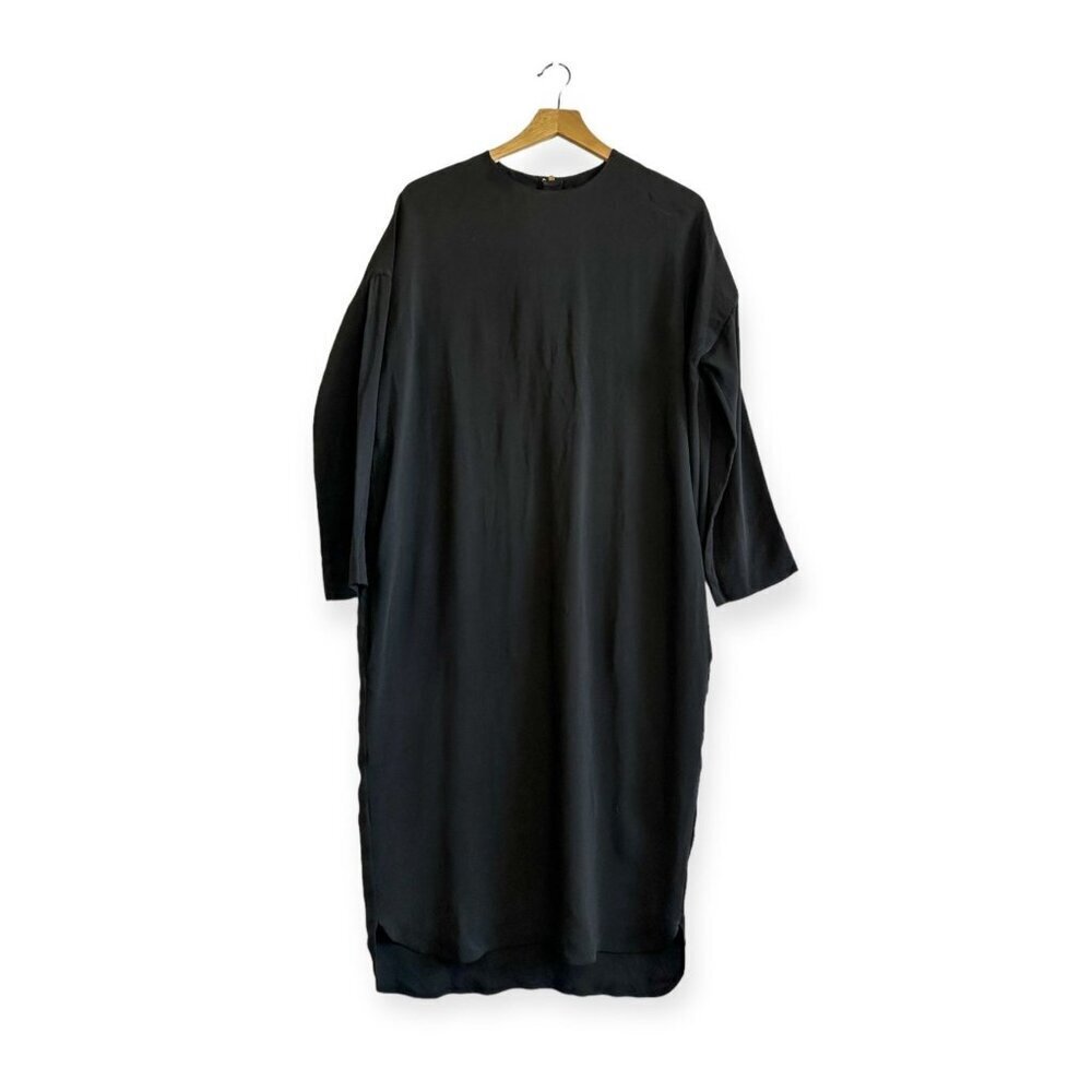 Marni Minimalist Viscose Midi Dress FW2015, blue, size 44 Italy (USM/L)